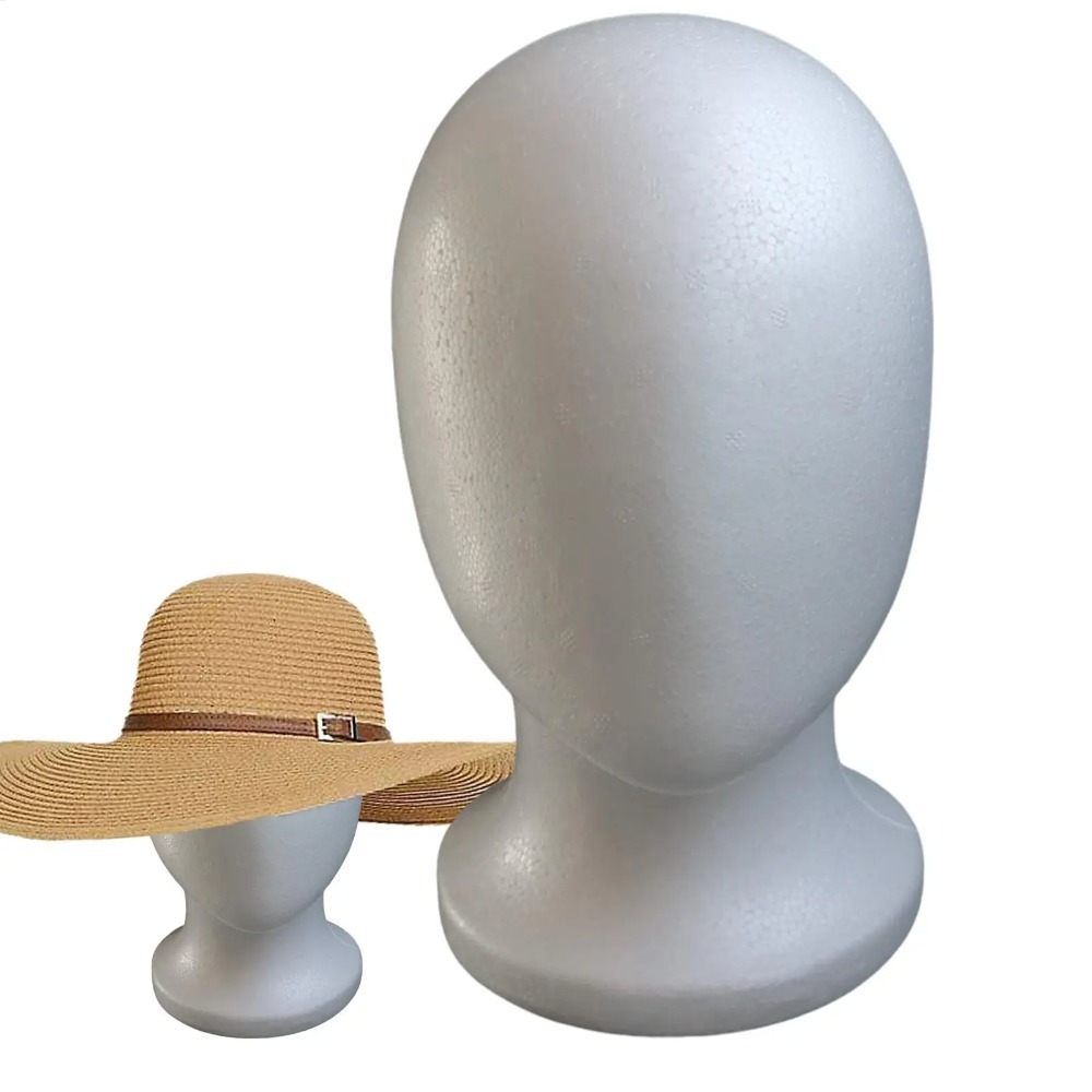 Cosplay Prop Foam - 1 Stück männliches Menschenmodell, Puppenkopfmodell, Schaumstoff-Perückenkopf,