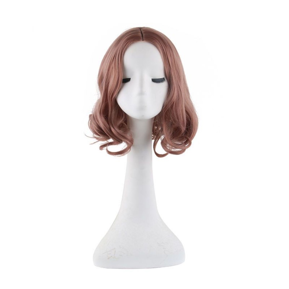 Wig Fiber Net - Persona 5 Okumura Haru Cosplay-Perücke, Anime-Lockenhaar-Stil,