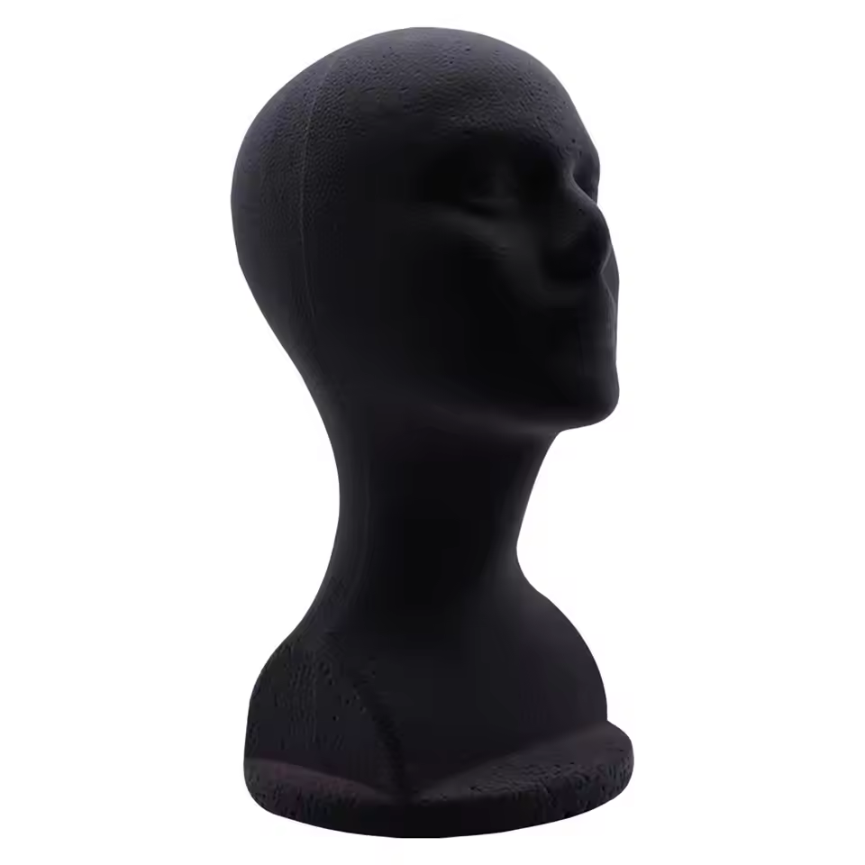 Cosplay Prop Foam - Männlicher/weiblicher Schaumstoff-Mannequin-Kopf für Friseur-, Brillen- und