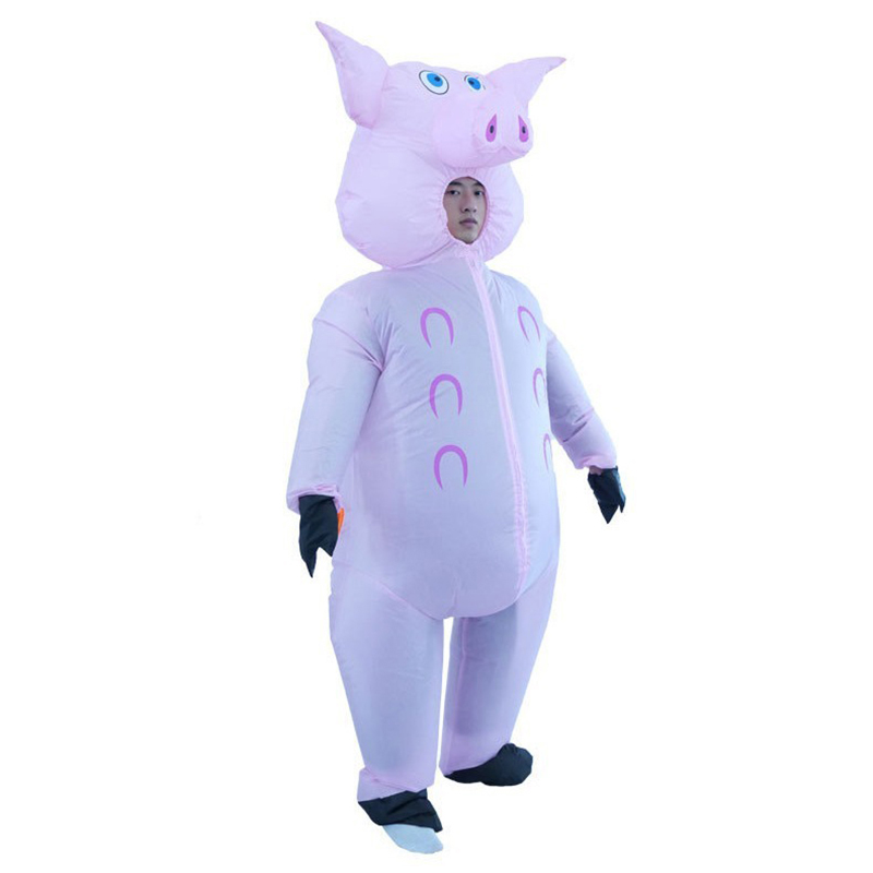 Cosplay Prop Business - Rosa Schwein Aufblasbares Kostüm für Geschäftsaktivitäten,