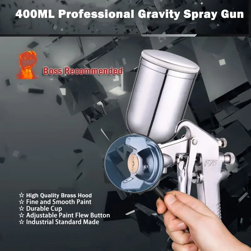 Metallic Spray Paint - F-75 Verstellbare Farbspritzpistole mit 1,5mm Düse