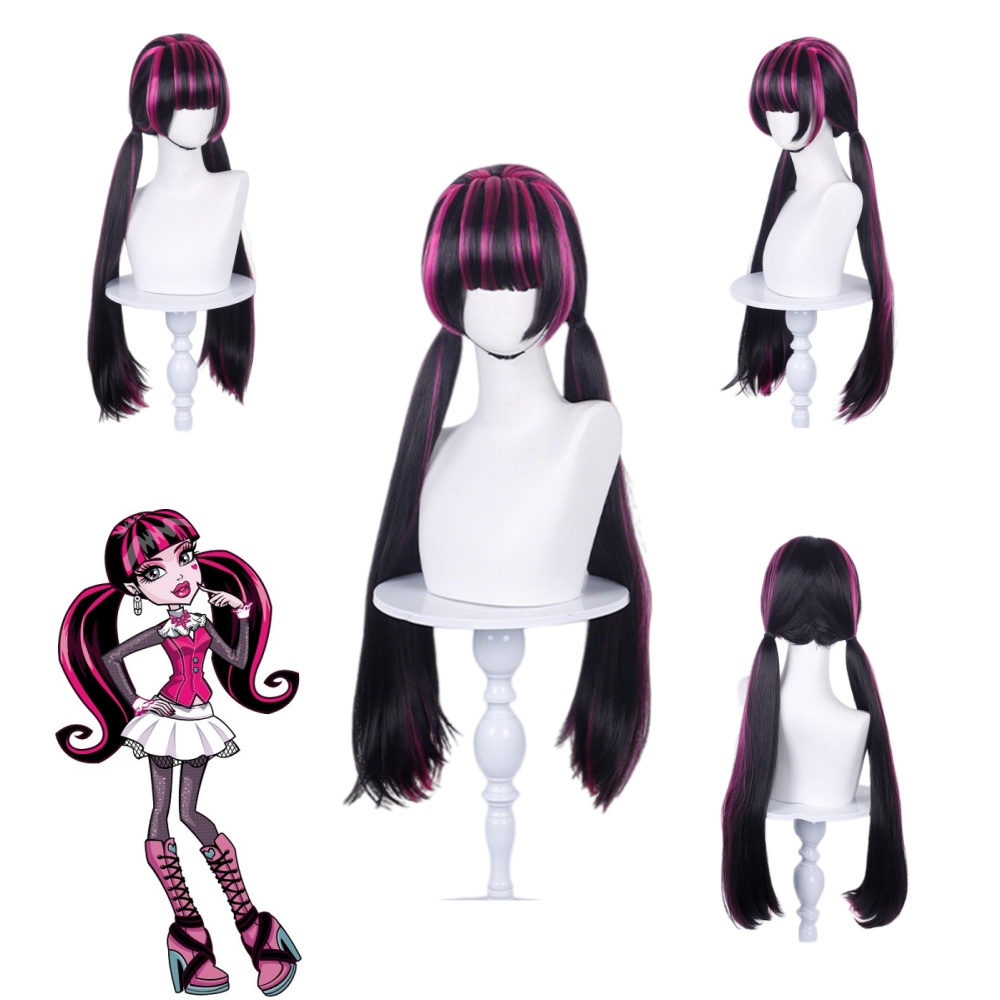 Wig Fiber Net - Anime Draculaura Cosplay Perücke Animation Comic