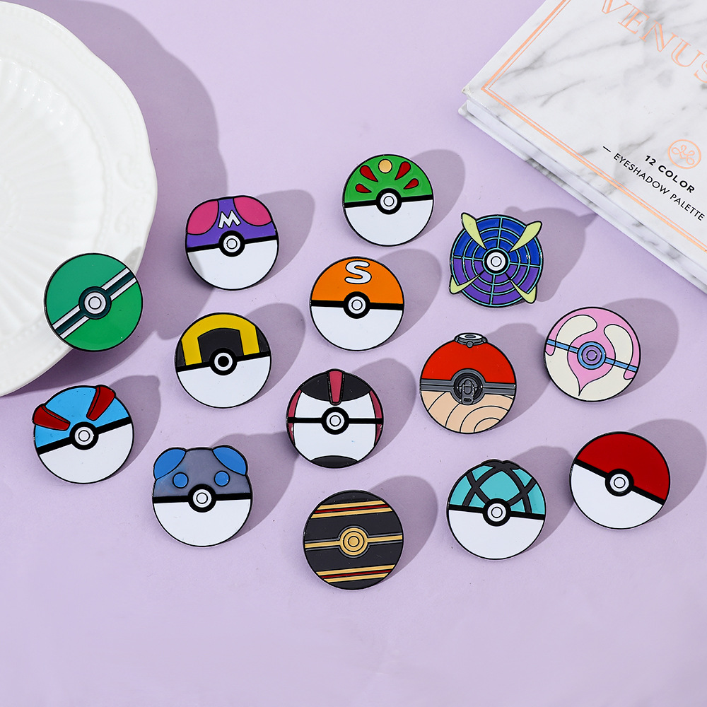 Anime Ball Cartoon Emaille-Pin – Pokeball Cosplay Prop Bewertung und Preis