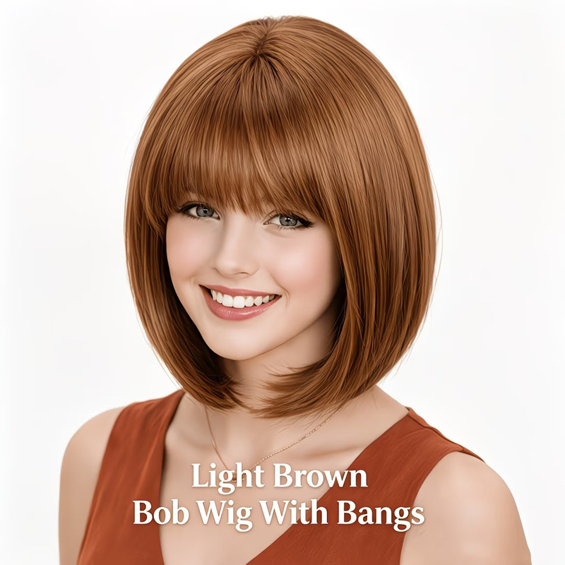 Luftiger Pony, kurze Bob-Perüc – Wig Fiber Net Bewertung und Preis