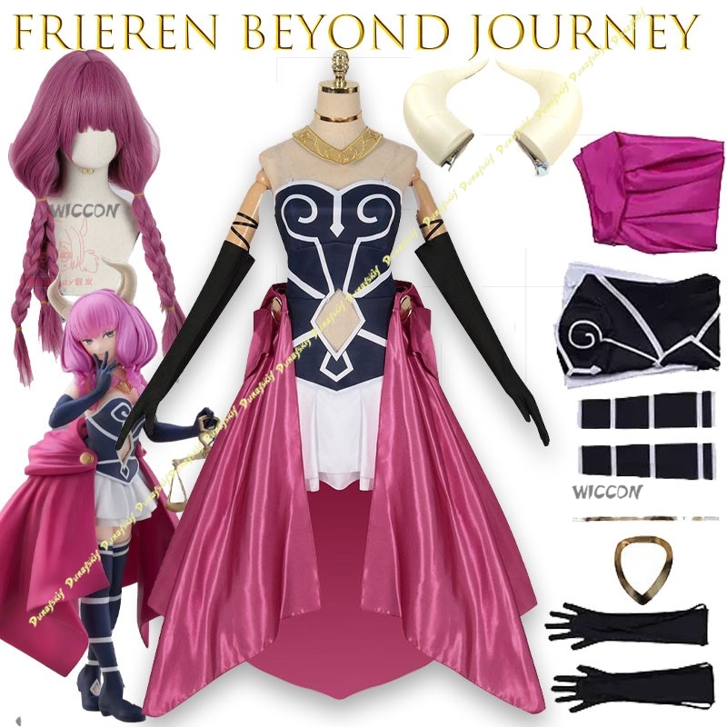 Aura Cosplay Kostüm Kleid Anim – Frieren Cosplay Prop Bewertung und Preis