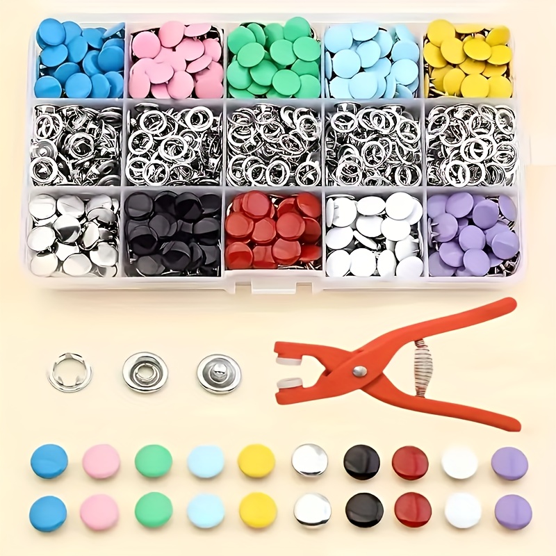 100 Stück Bunte Metall-Nähknöp – Snap Fastener Set Bewertung und Preis