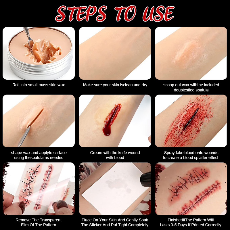 15g Realistisches, abwaschbare – Body Paint Sfx Bewertung und Preis