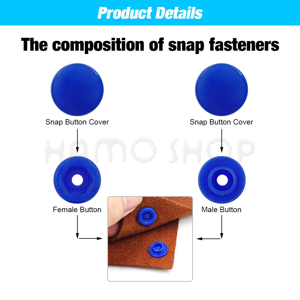 Kunststoff-Druckknöpfe, Befest – Snap Fastener Set Bewertung und Preis