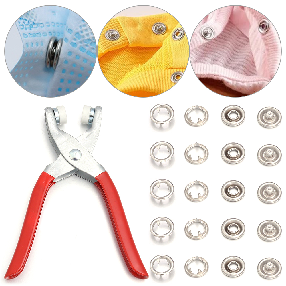 50 Sets 7,5/9,5/11mm Edelstahl – Snap Fastener Set Bewertung und Preis