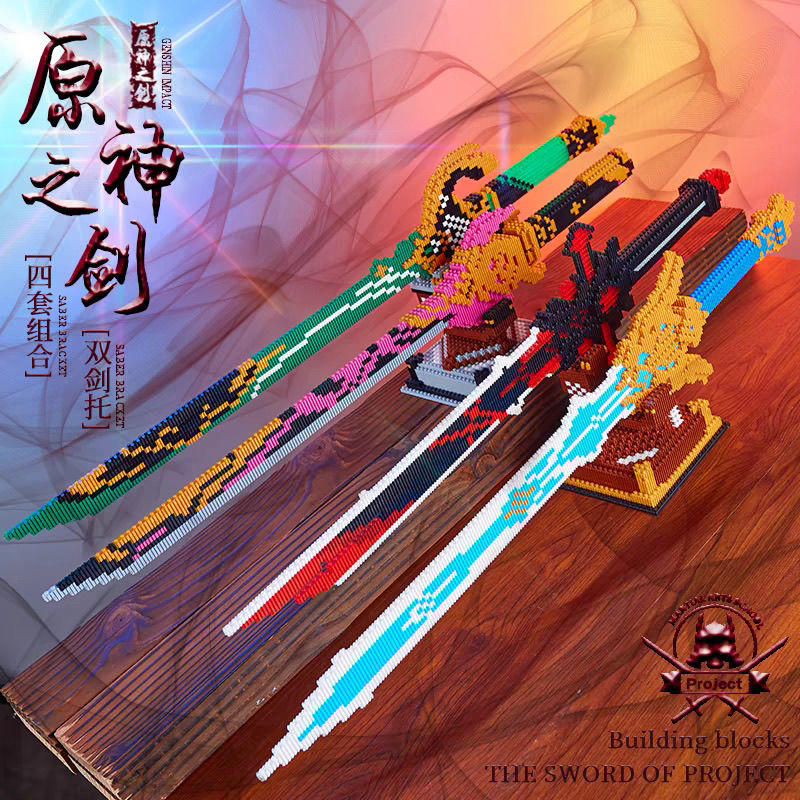 Genshin Impact Schwert Baustei – Cosplay Prop Building Bewertung und Preis