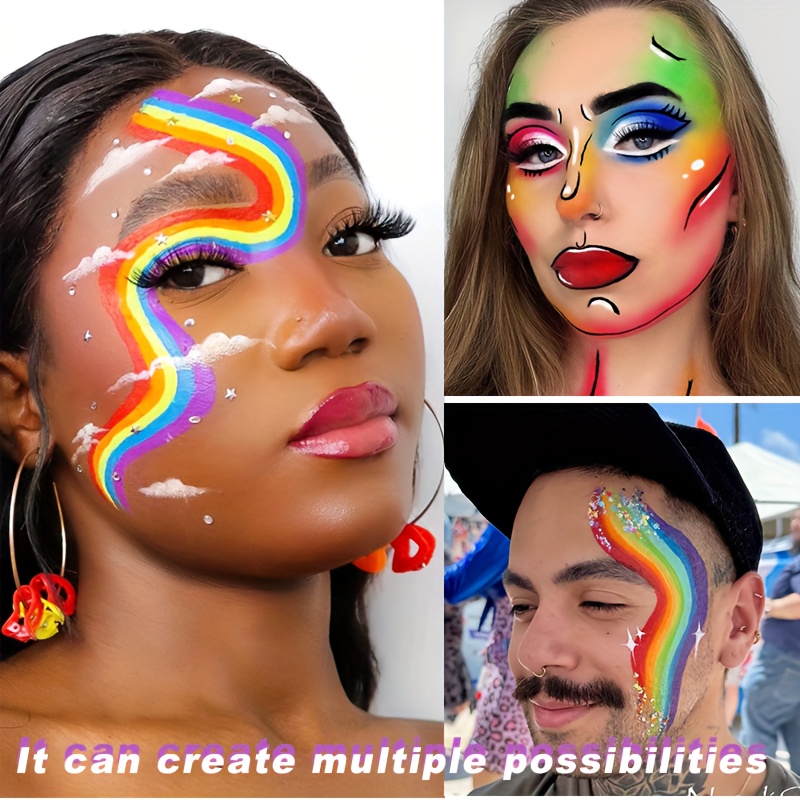 Regenbogen-Gesichts- und Körpe – Body Paint Sfx Bewertung und Preis