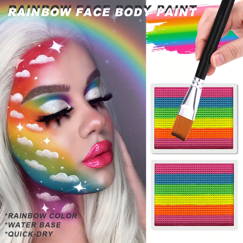 Regenbogen-Gesichts- und Körpe – Body Paint Sfx Bewertung und Preis