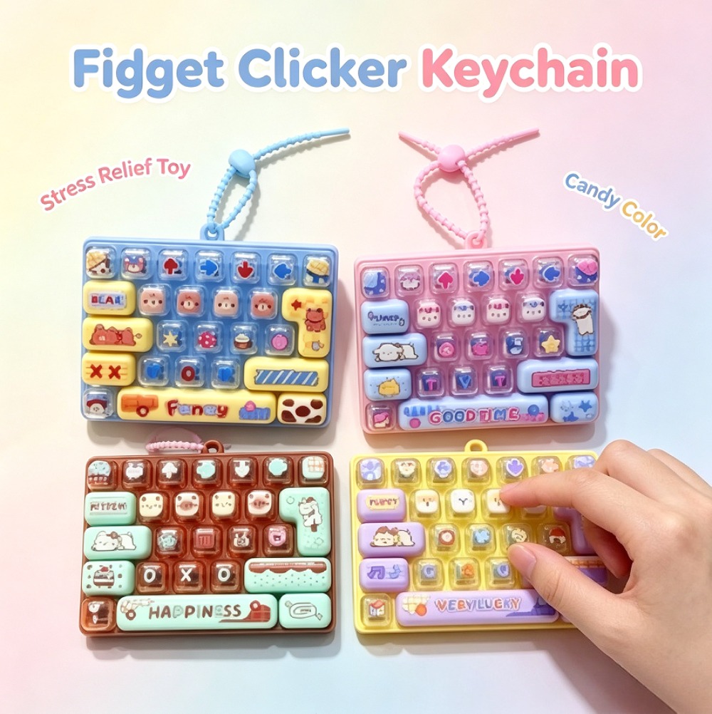 Bonbonfarbener Fidget-Keycap-C – Cosplay Fire Prop Bewertung und Preis