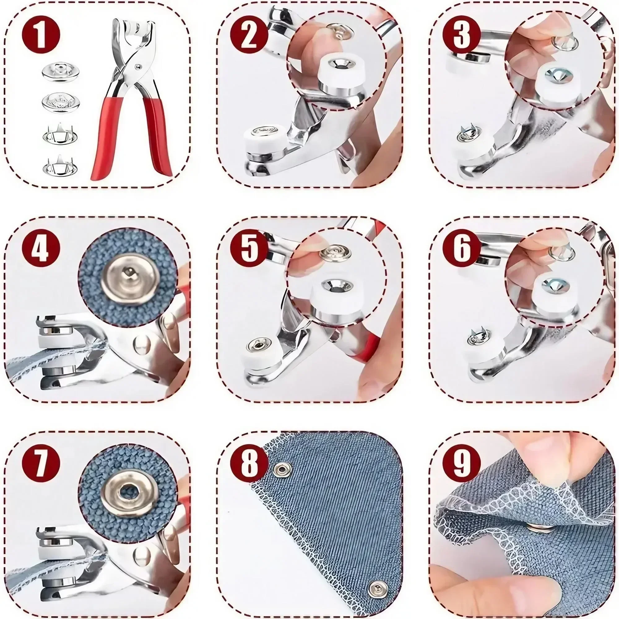 1 Set 201-teiliges Handpresswe – Snap Fastener Set Bewertung und Preis