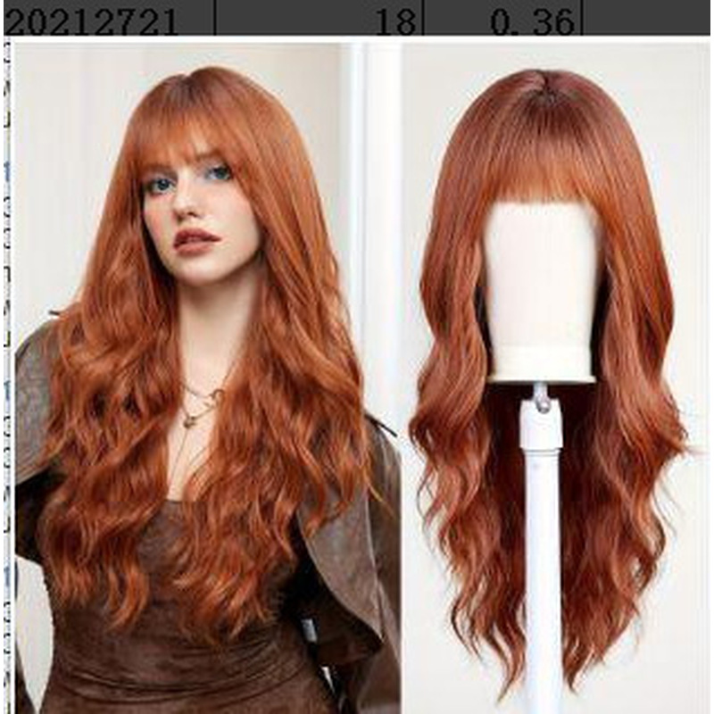 Lange, glatte Haarperücke mit  – Wig Fiber Net Bewertung und Preis