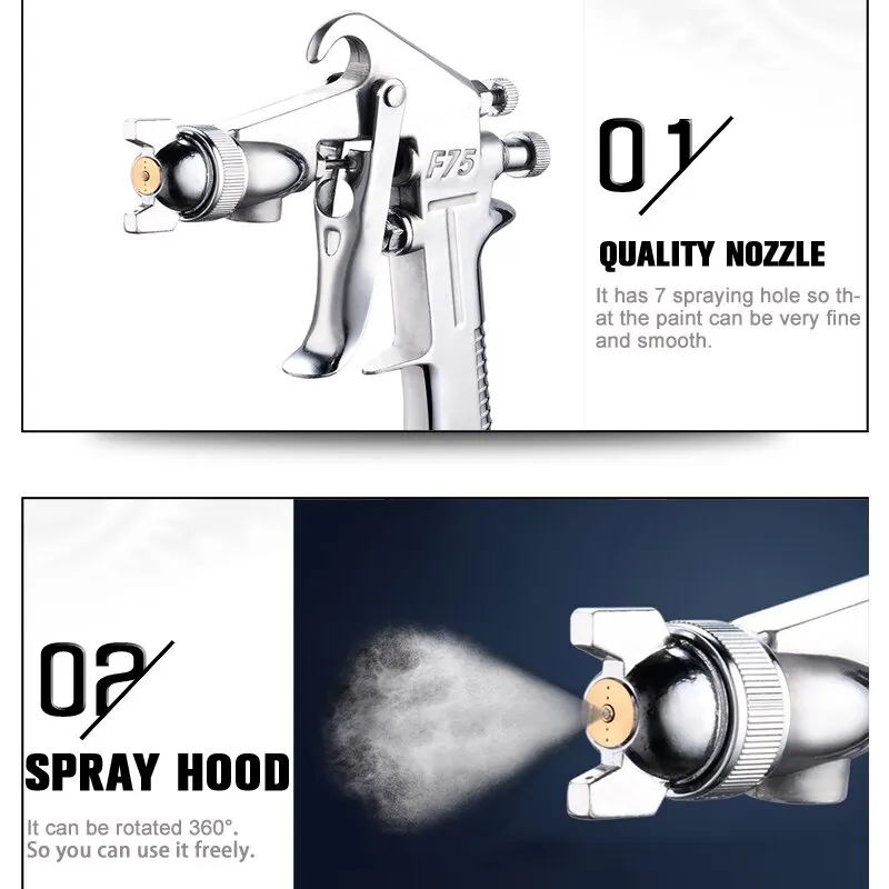 F-75 Verstellbare Farbspritzpi – Metallic Spray Paint Bewertung und Preis