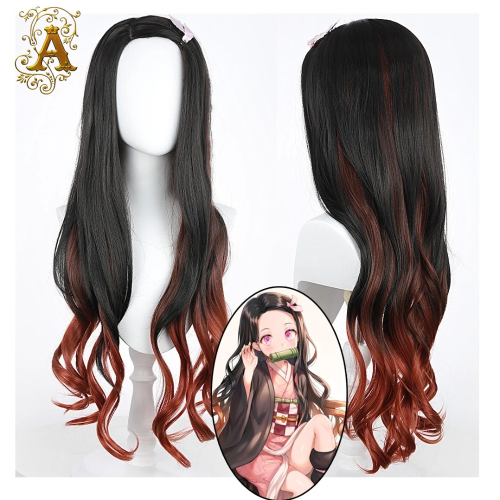Schwarze Dunkelrote Farbverlau – Wig Fiber Net Bewertung und Preis