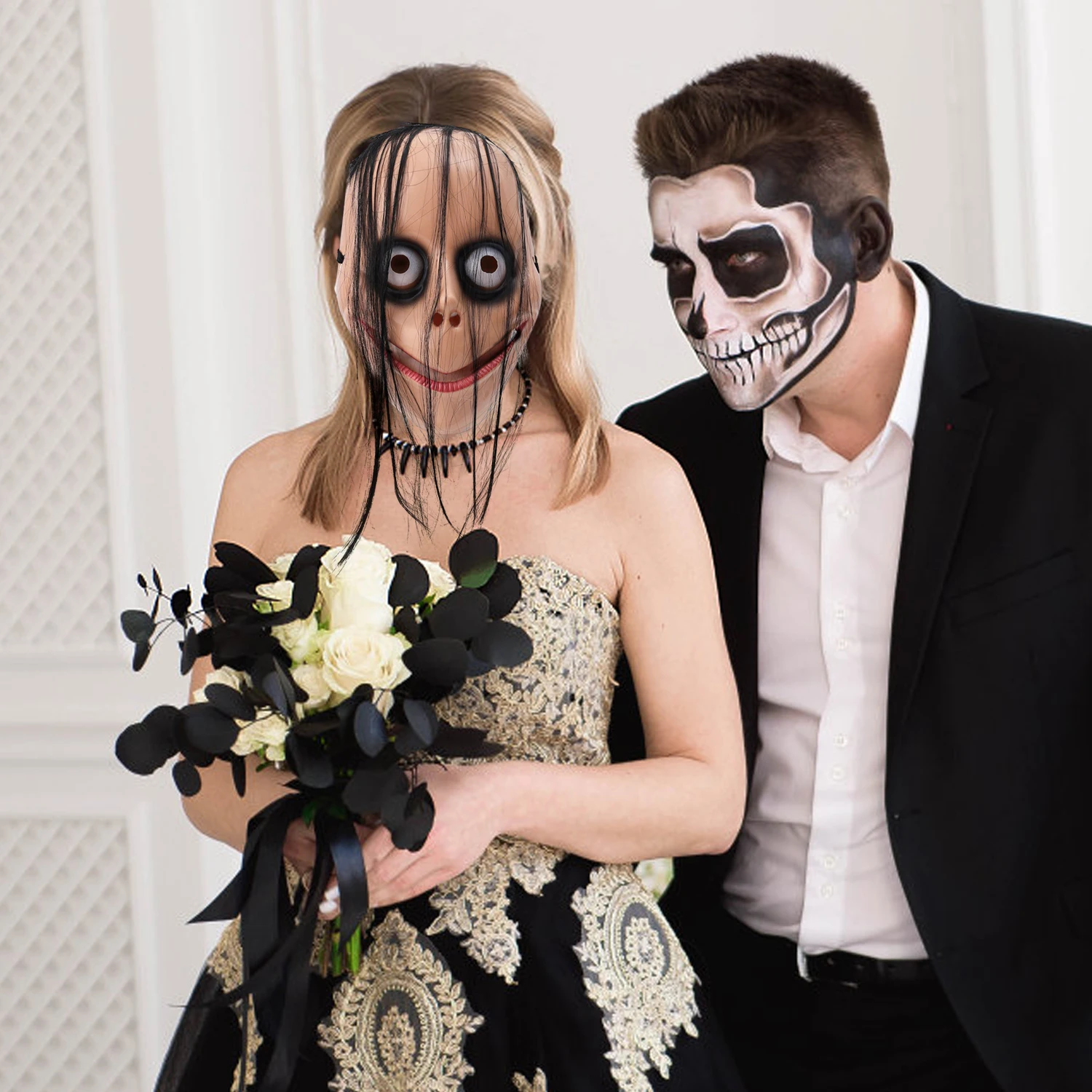 Gruselige Halloween-Maske mit  – Briar Cosplay Prop Bewertung und Preis